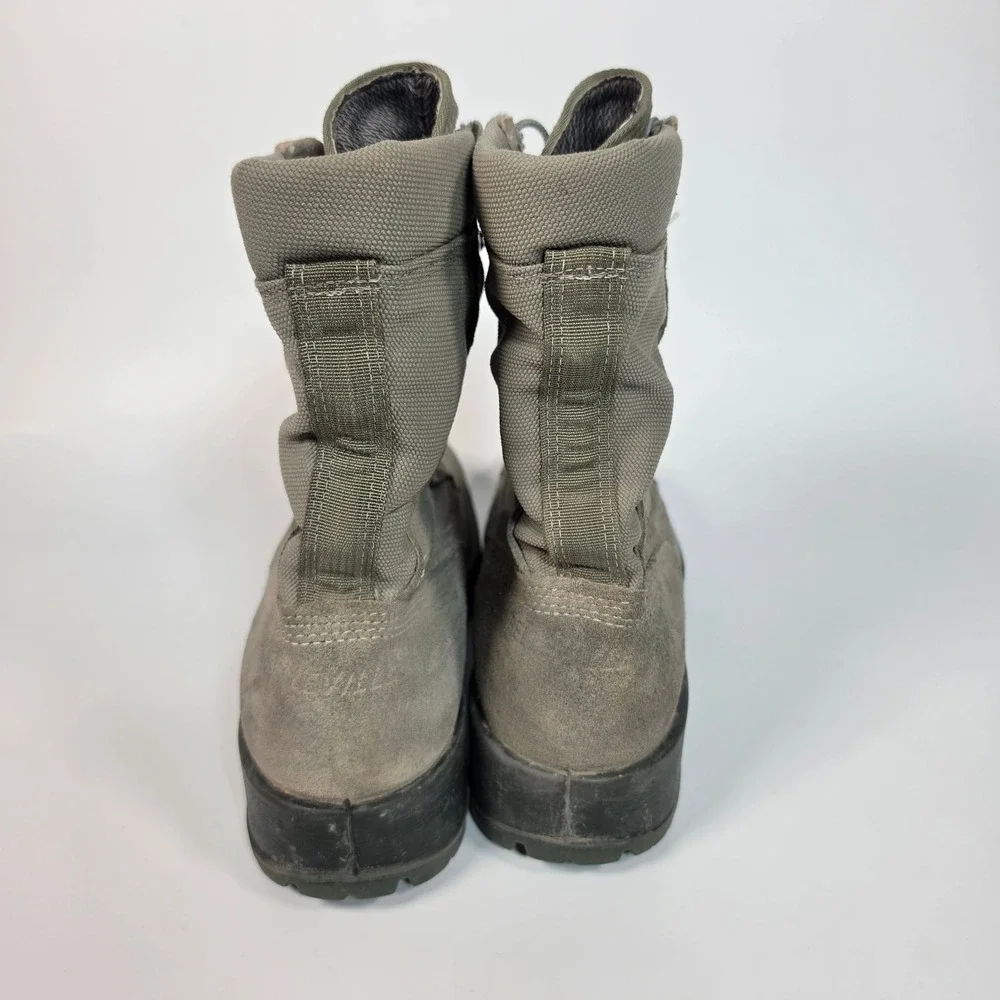 Belleville Tactical Combat Boots Mens 10.5 R Steel Toe Gore Tex Gray Hot Weather